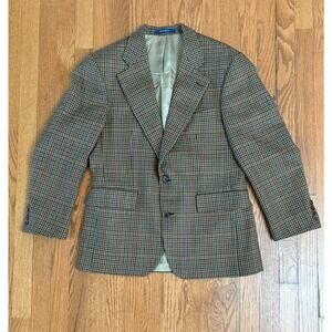 Vintage Chaps Ralph Lauren Men’s Blazer Sport Coat 38S – Wool Houndstooth Canada